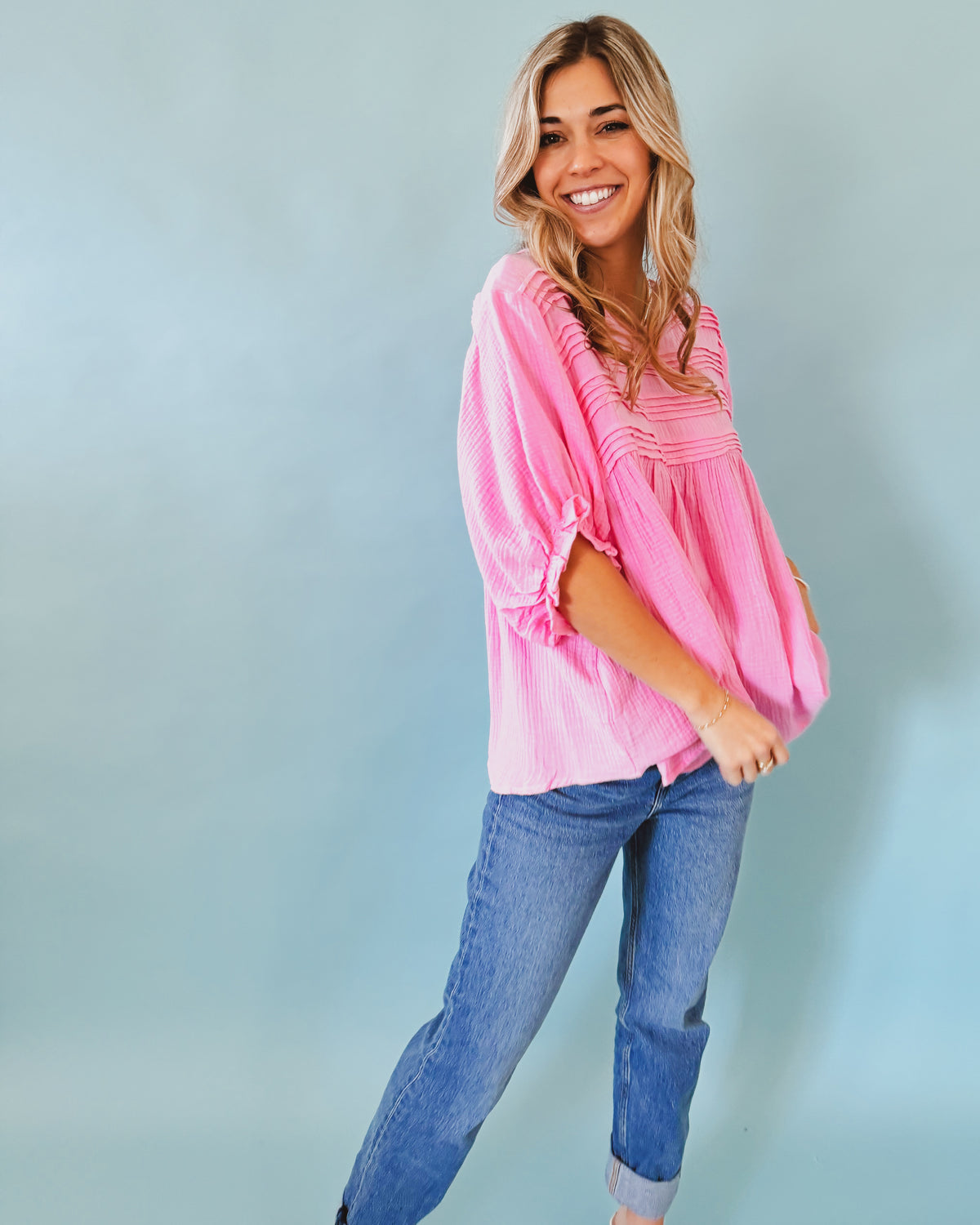 Cambria Top in Pink