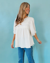 Cambria Top in Ivory