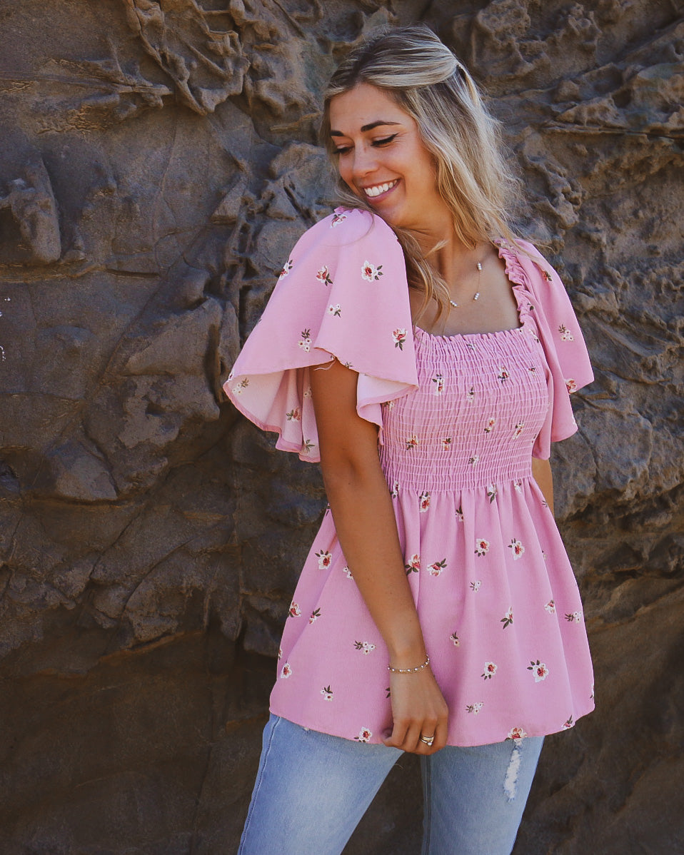 Lily Top in Pink