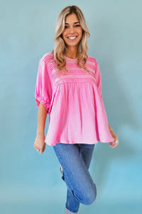 Cambria Top in Pink