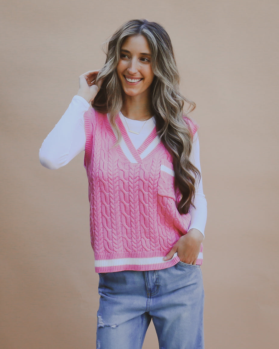Waverly Sweater in Pink
