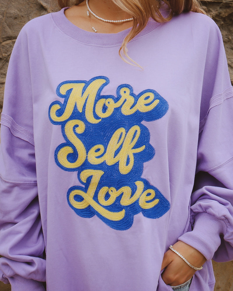 Self Love Pullover in Lavender