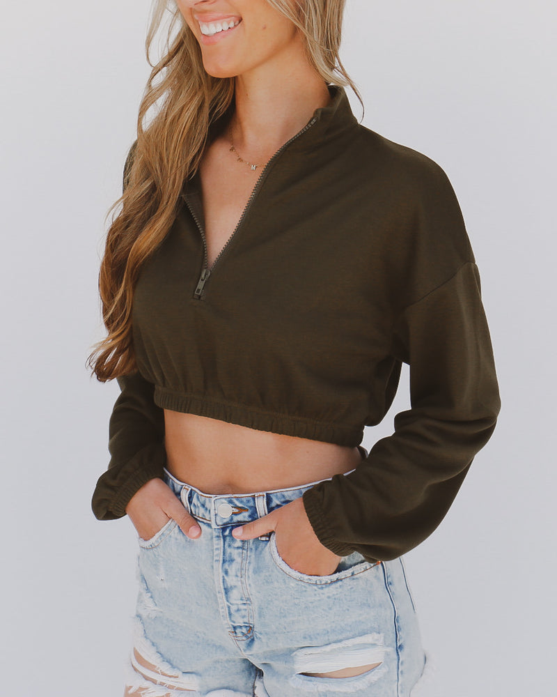 Shelby Pullover in Olive